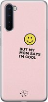 OnePlus Nord hoesje - I'm cool quote - OnePlus Nord case - Soft Case Telefoonhoesje - Roze
