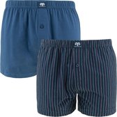 CECEBA 2P wijde boxers gestreept blauw - M