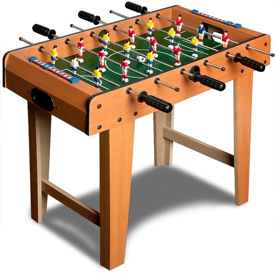 Deuba Voetbaltafel voor Kinderen - 69x62x37 cm - Incl. Ballen - Bruin