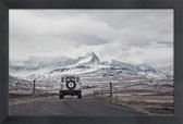 JUNIQE - Poster met houten lijst Roam the Planet Iceland 01 -13x18