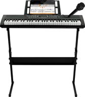 Áengus keyboard 61 toetsen, Piano met Standaard en Microfoon - A-661