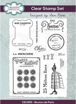 Creative Expressions Clear stamp - Parijs - A5 - Set van 13 stempels