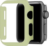Telefoonglaasje Hoesje - Geschikt voor Apple Watch 1\ Apple Watch 2\ Apple Watch 3 - Kunststof - 38mm - Lichtgroen