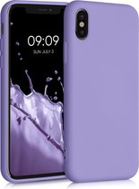 kwmobile telefoonhoesje voor Apple iPhone X - Hoesje voor smartphone - Back cover in violet lila