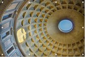 Open koepel en oculus van het Pantheon in Rome - Foto op Tuinposter - 120 x 80 cm