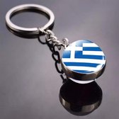 Griekenland Vlag Sleutelhanger | EK Voetbal | Luxe Gift | Mooie Decoratie | Handige Producten | Glas | 1 Stuk | Volwassenen | Keer Op Keer | Rituals Producten | Geslaagd | Geslaagd Versiering | Mooie Cadeau