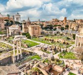 Ruïnes van het Forum Romanum in het oude Rome - Fotobehang (in banen) - 450 x 260 cm