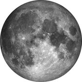 Planet Earth - Moon, NASA Images - Foto op Behangcirkel - ⌀ 60 cm