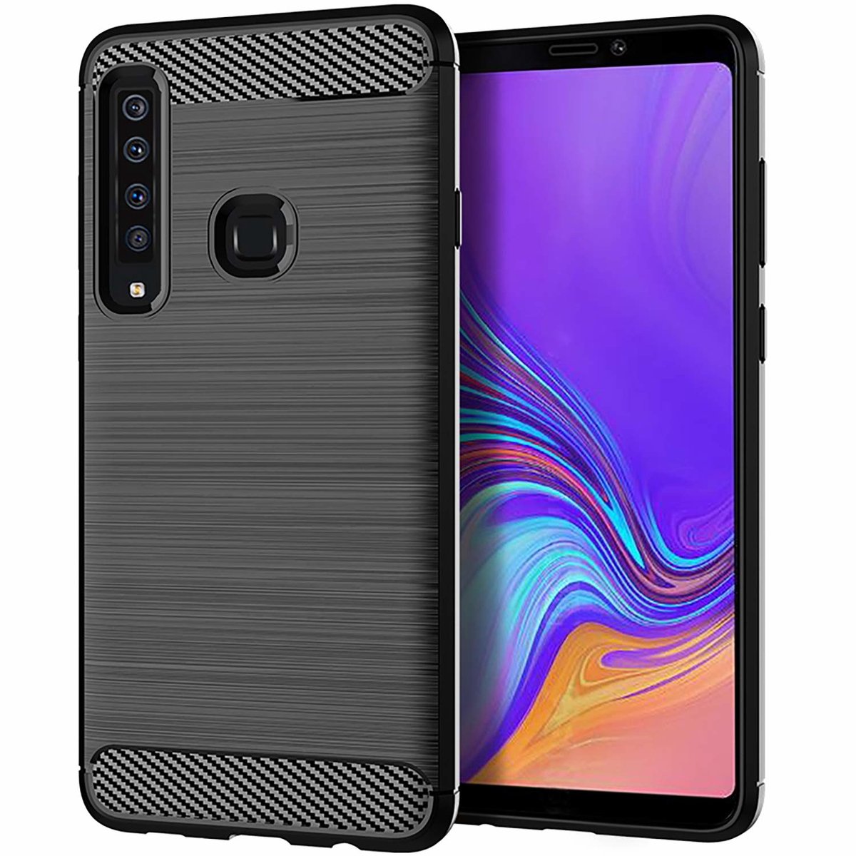 Soft Bruchem TPU Hoesje voor Samsung Galaxy A9 (2018) - Matt Zwart - van Bixb