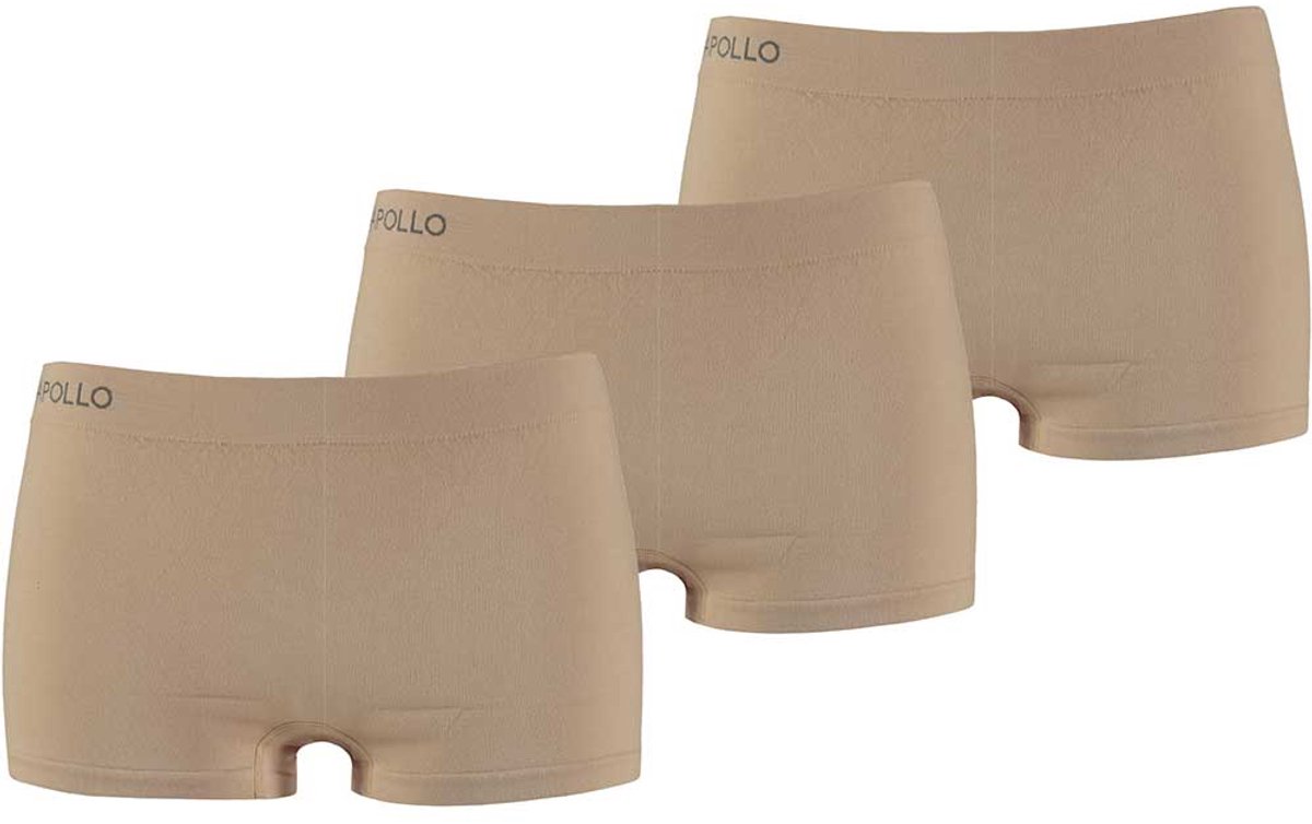 Comfort Essentials - Naadloos Ondergoed Dames - Dames Hipsters - 3 pack - Nude - M - Dames Ondergoed Boxershort