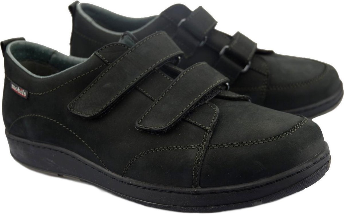 Mobils By Mephisto BERIZIO Heren Klittenbandschoen Zwart EXTRA BREED