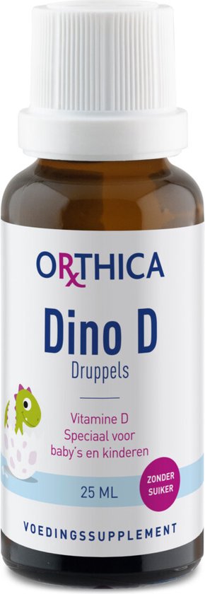 Orthica Dino D Druppels - vitamine D3 voor baby en kind - 25 ml