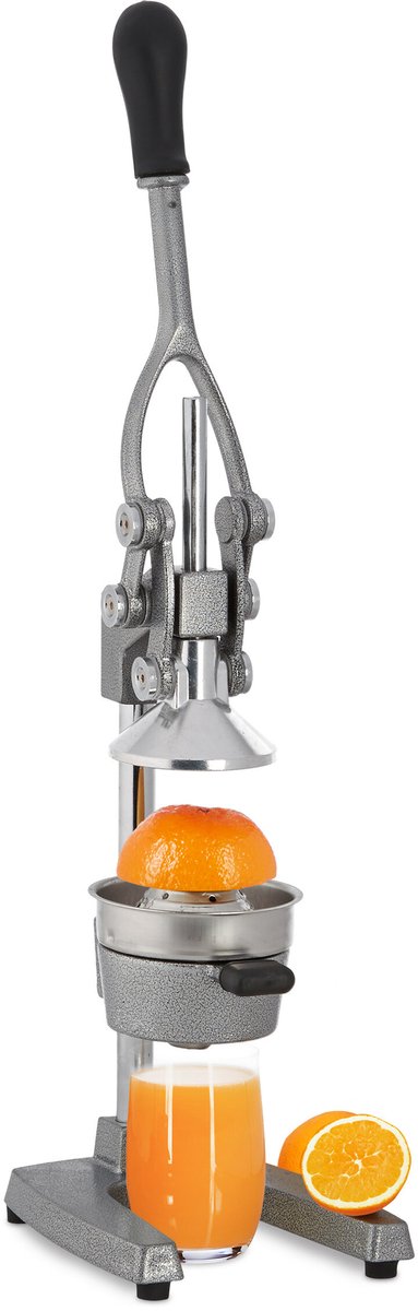 fruitpers handmatig - met hendel - professioneel - premium citruspers - zilverkleurig van Merkloos — afbeelding 3