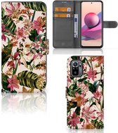 GSM Hoesje Xiaomi Redmi Note 10S | 10 4G | Poco M5s Fotohoesje ontwerpen Flowers