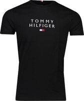 Tommy Hilfiger T-shirt Zwart Normaal - Maat S - Heren - Herfst/Winter Collectie - Katoen