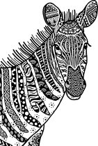 Happy Zebra Unmounted Rubber Stamp (CI-566)