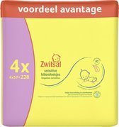 Bol.com Zwitsal - Sensitive Billendoekjes - 57 doekjes per pak - 4 pakken aanbieding