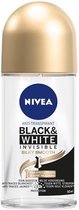 Nivea Deodorant Roller Black & White Silky Smooth - 50 ml