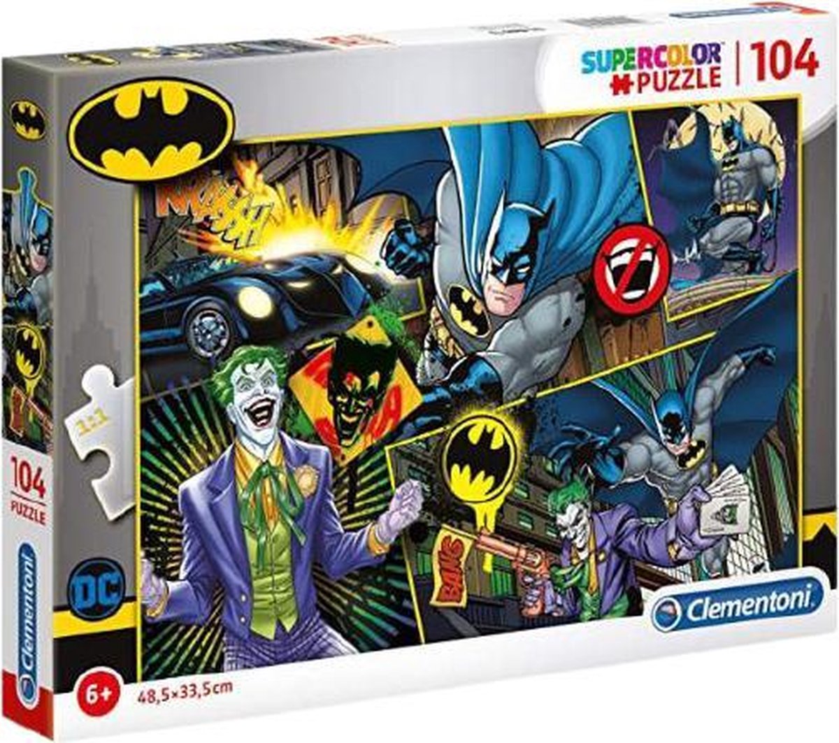 Clementoni - Puzzel 104 Stukjes Batman Kinderpuzzels 6-8 jaar 25708