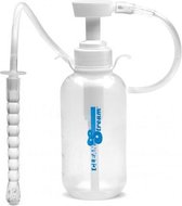 XR Brands - Clean Stream - Pump Action Enema Bottle w/ Nozzle - Transparent