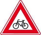 Verkeersbord Waarschuwing voor fietsers (J24) - aluminium - DOR