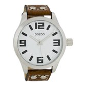 OOZOO Timepieces C1051 - Horloge - 46 mm - Leer - Bruin