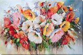 Borduurpakket met kralen/parels - DELICATE FLOWERS - DELICATE BLOEMEN - ABRIS ART