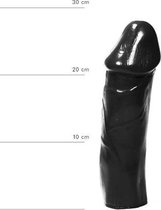 All Black  Zwarte realistische dildo met grote eikel