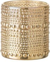 J-Line T-Lichthouder Bolletjes Glas Goud Small