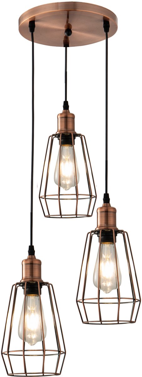 Moderne Drielichts Hanglamp 14 cm - Scaldare Avella