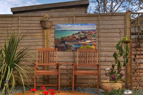 Itapajipe Bay à São Salvador près de Bahia au Brésil Affiche de jardin 60x40 cm - petit - Toile de jardin / Toile d'extérieur / Peintures pour l'extérieur (décoration de jardin)