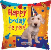 Kaleidoscope Folieballon Happy Birthday Dog 46 Cm