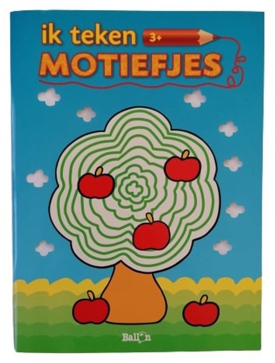 Ballon Kleurboek Motiefjes Junior 27 X 20 Cm Papier Blauw