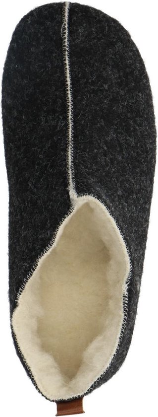 Manfield - Femme - Chaussons gris foncé - Taille 40