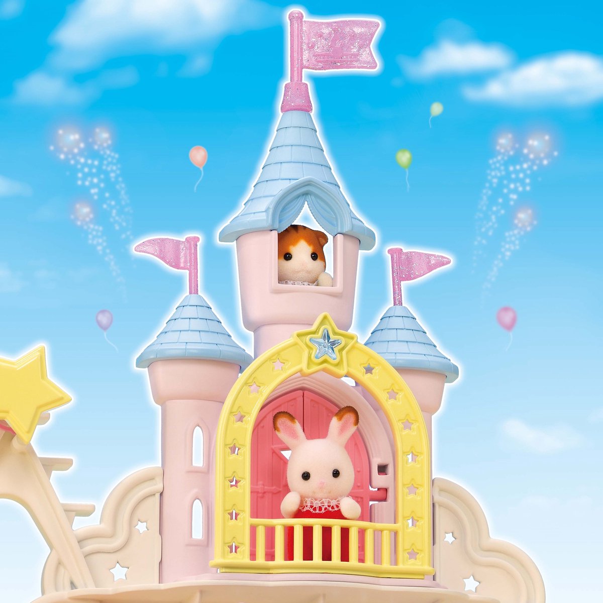 Sylvanian Families 5537 baby pretpark- schommelschip- raket- reuzenrad- kasteel- 3 babyfiguren — afbeelding 9