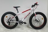 FAT 26  Fatbike  7 Speed  White Red