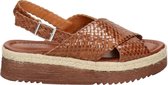 Shabbies dames sandaal - Cognac - Maat 41