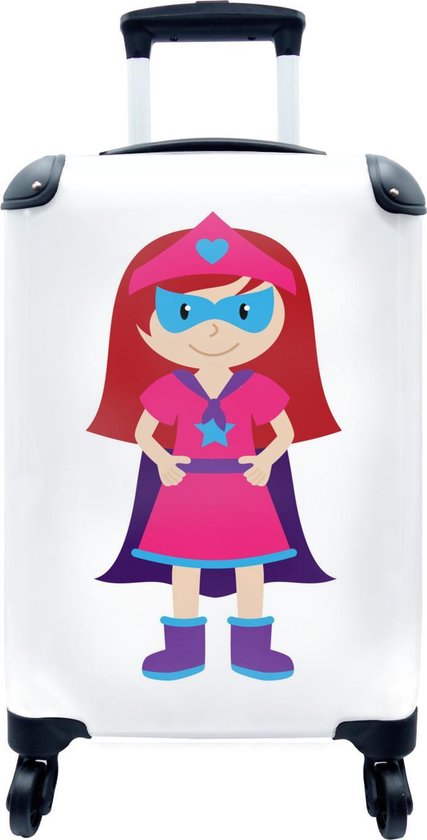 uitspraak geïrriteerd raken Vermoorden bol.com | Koffer - Illustratie van een kind als superheld met rode haren -  35x55x20 cm -...