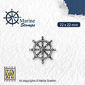 VCS002 Nellie Snellen Clear stamp maritiem - Marine boys - rudder - stempel stuurwiel - zee - boot en schip - stuur