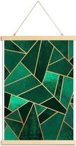 JUNIQE - Posterhanger Emerald and Copper -20x30 /Kleurrijk