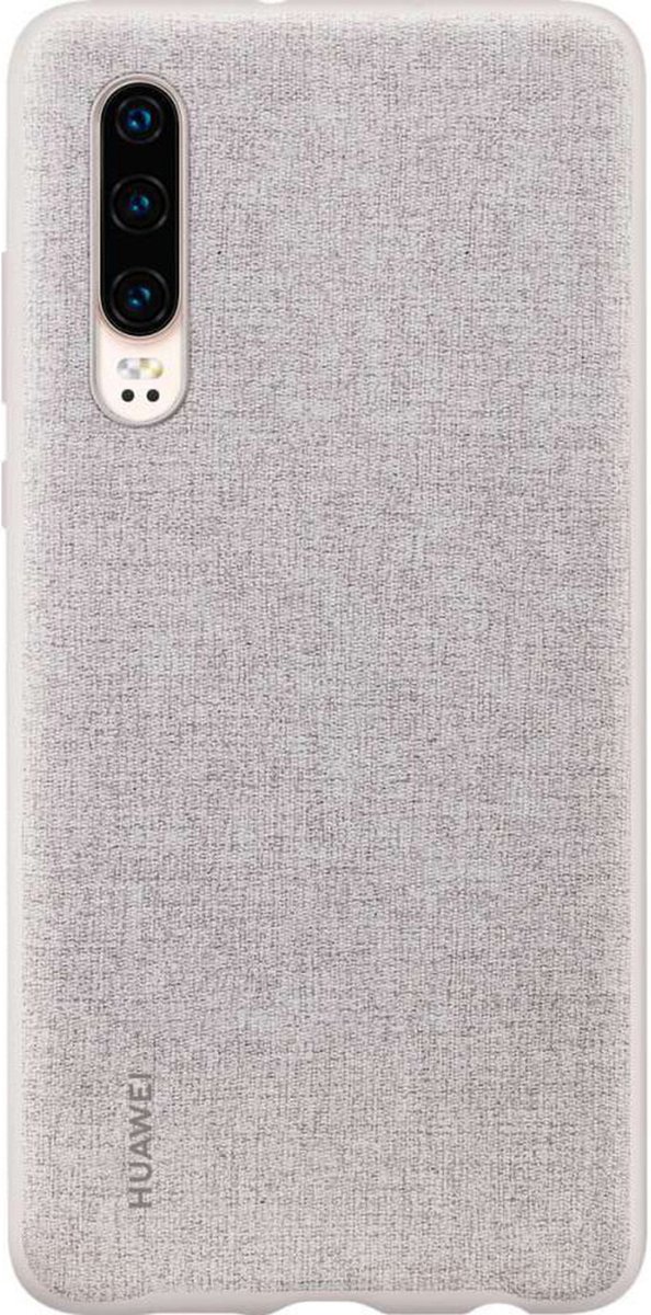 Huawei PU Back Cover voor Huawei P30 - Grijs