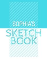 Sophia's Sketchbook: Personalized blue sketchbook with name: 120 Pages