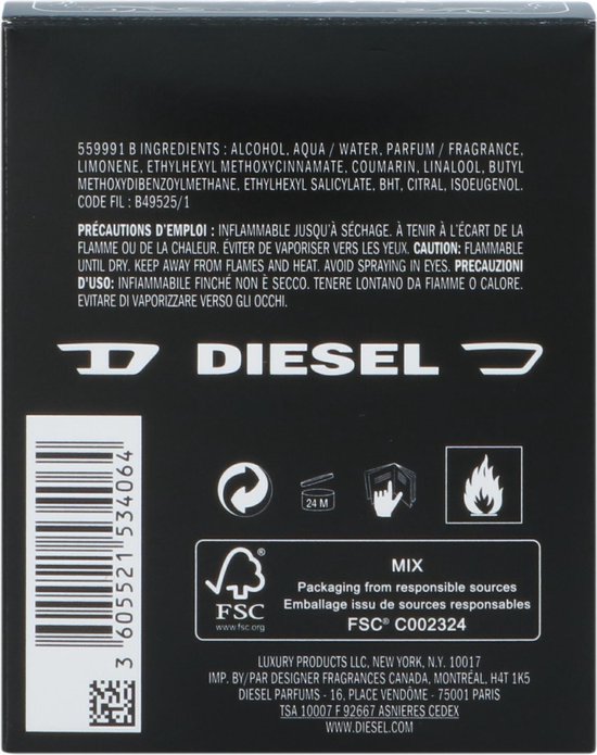 Diesel Only The Brave Tattoo - 50ml - Eau de toilette