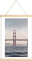 JUNIQE - Posterhanger Golden Gate Bridge -20x30 /Grijs