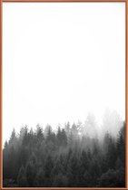 JUNIQE - Poster met kunststof lijst Walk Through The Forest -30x45
