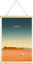 JUNIQE - Posterhanger Mars - retro -20x30 /Oranje