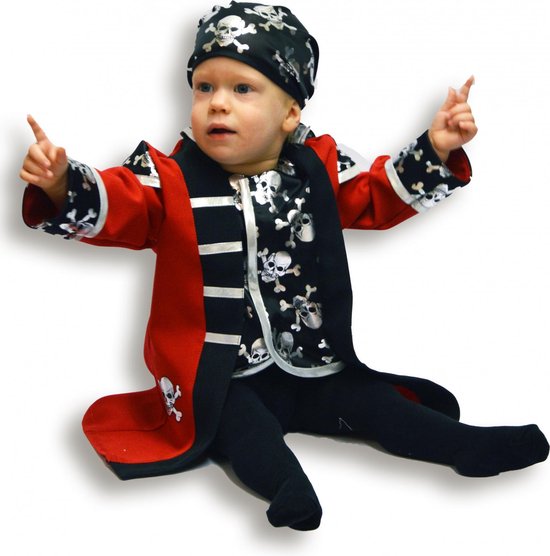 Rubie's Kostuum Piraat Jongens Polyester Rood/zwart Maat 92 | bol.com