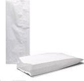 Papieren Zijvouwzakken 5 kg Cellulose Wit 200x70x460mm - 100 st