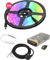 Lagiba 12V waterdichte LED strip - 600 cm - RGB - 86.4 Watt