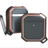 Apple Airpods Pro Armor Case - TPU - Sleutelhanger - Hardcase - Apple Airpods - Rose Goud